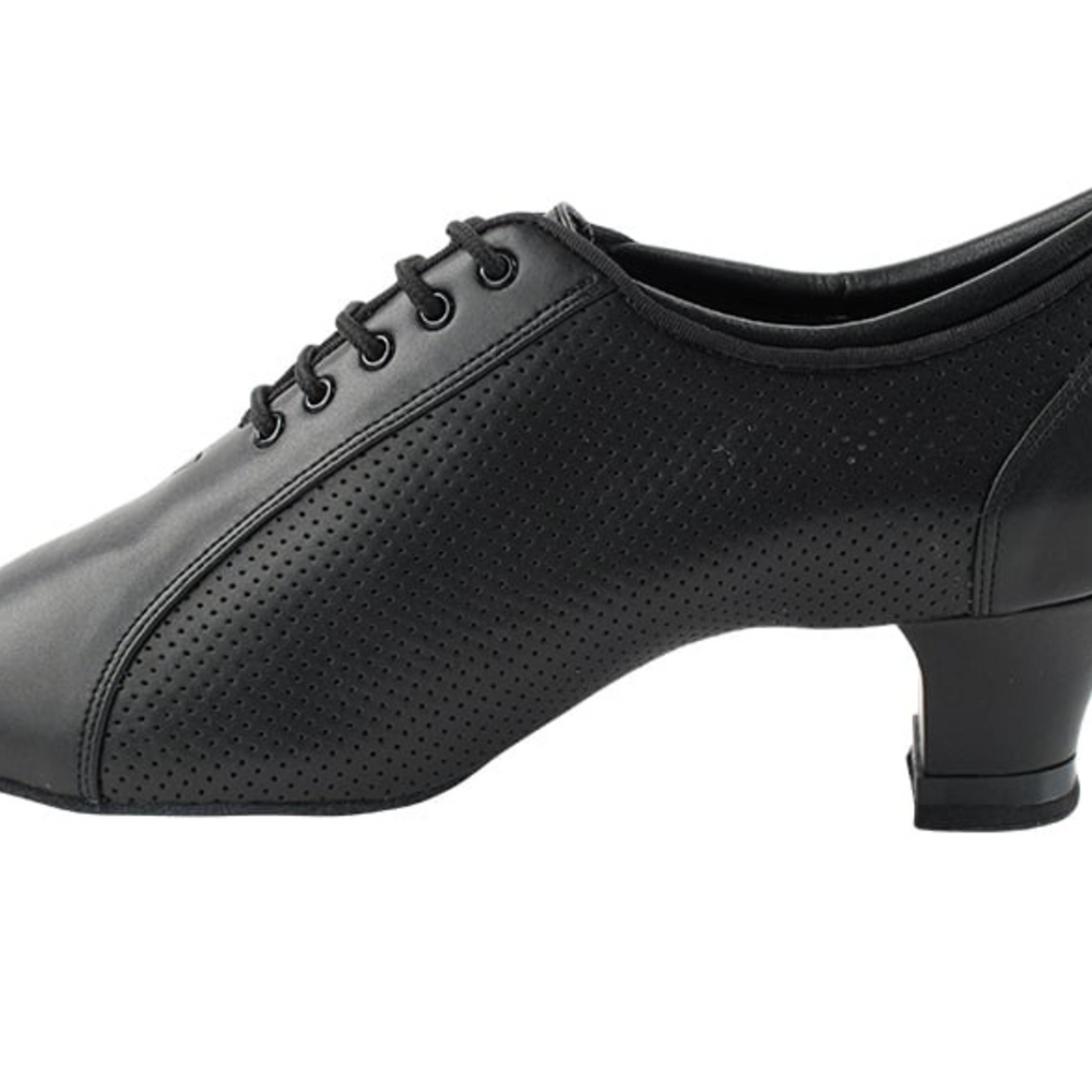 
                  
                    Women's Black Perforated Leather Practice Ballroom, Latin dance shoes
                  
                