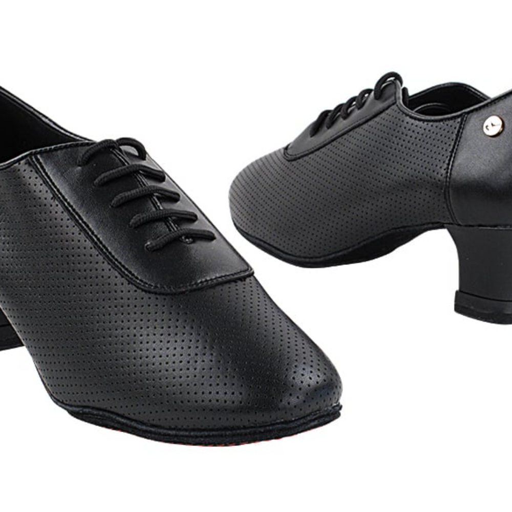 Women's Practice Dance Shoes Rhythm, Latin, Black Leather