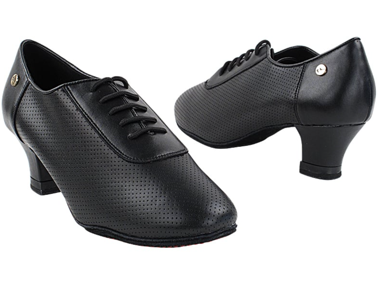 Shoes Rythm Design Women's Practice Dance Shoes Rhythm, Latin, Black Leather – Let's Dance ...