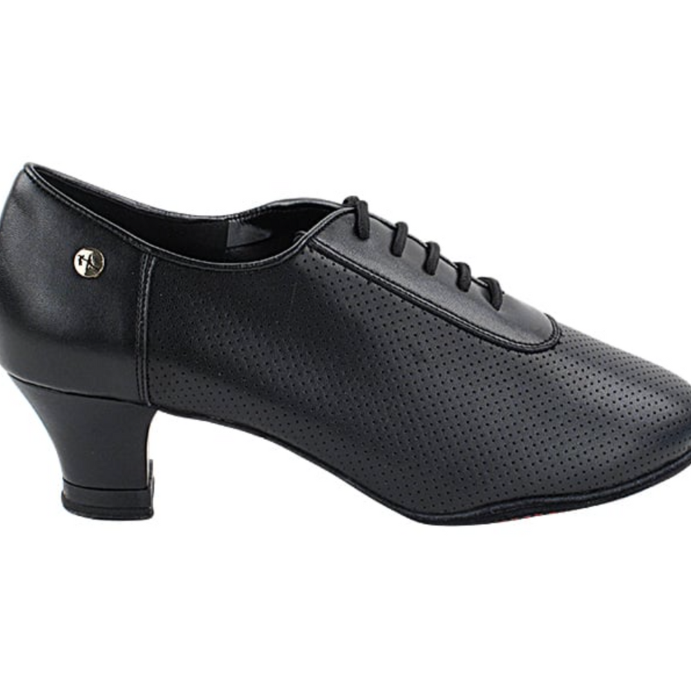 Women's Practice Dance Shoes Rhythm, Latin, Black Leather