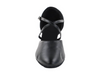 Women's Black Leather American Smooth, Social Dance, Character Dance Shoes