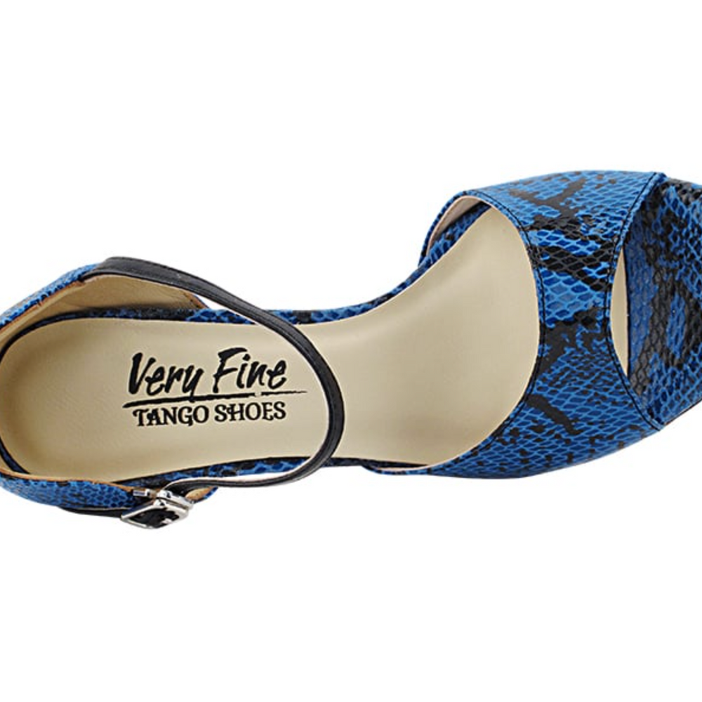 
                  
                    Argentine Tango Dance Shoes for Women Blue & Black Snake
                  
                