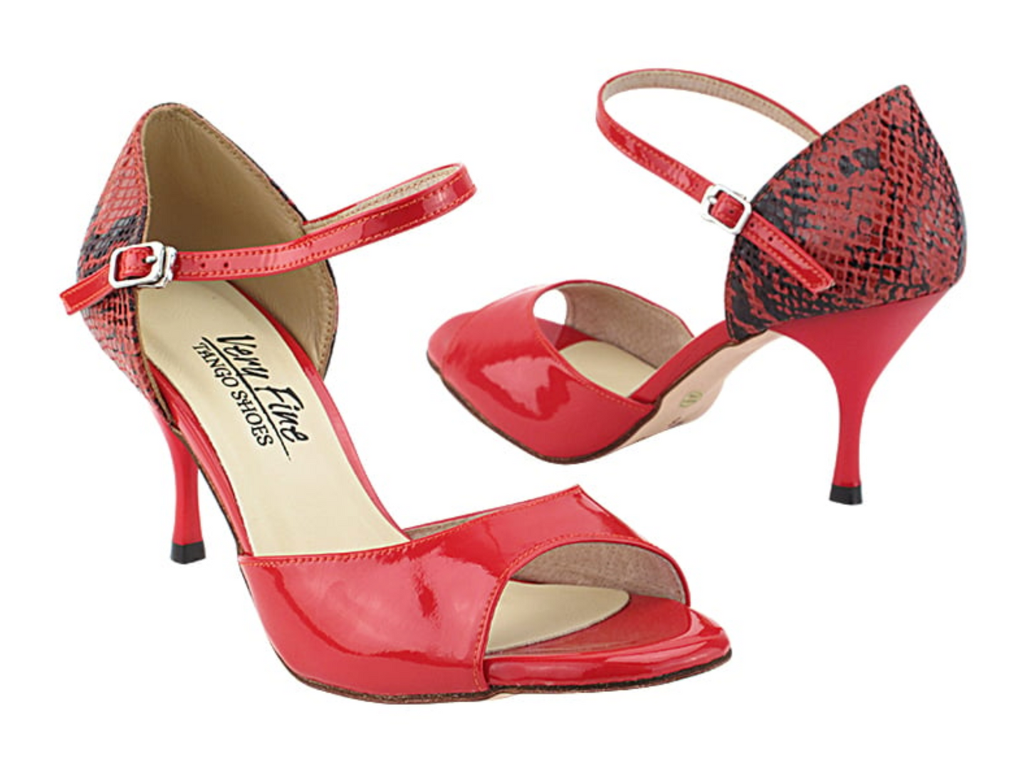 VFTango 001 Red Patent & Red Snake