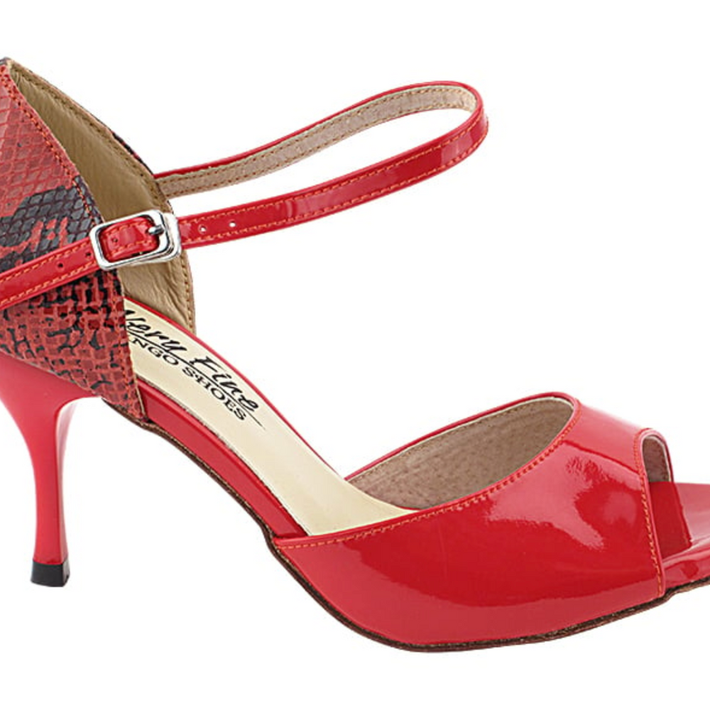 VFTango 001 Red Patent & Red Snake