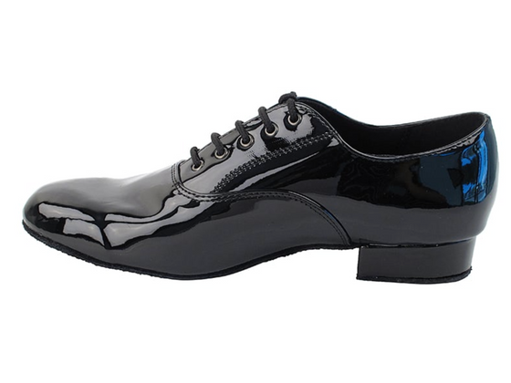 Black Patent Kid's Shoes Boys' Standard, Smooth, Practice Shoes, Showcase