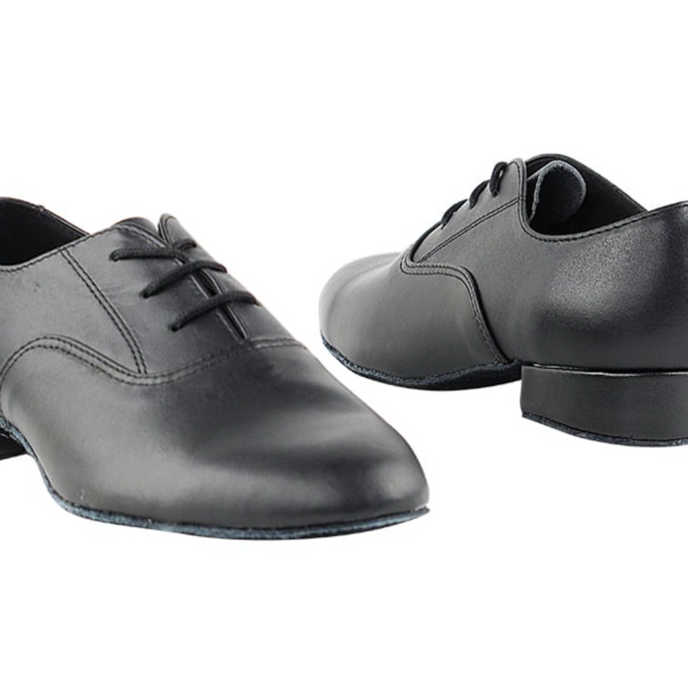 
                  
                    Black Leather Kid's Shoes Boys' Standard, Smooth, Social Dance, Showcase
                  
                