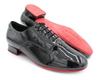 Men's Black Patent with Red Suede Double Sole American Smooth and Ballroom