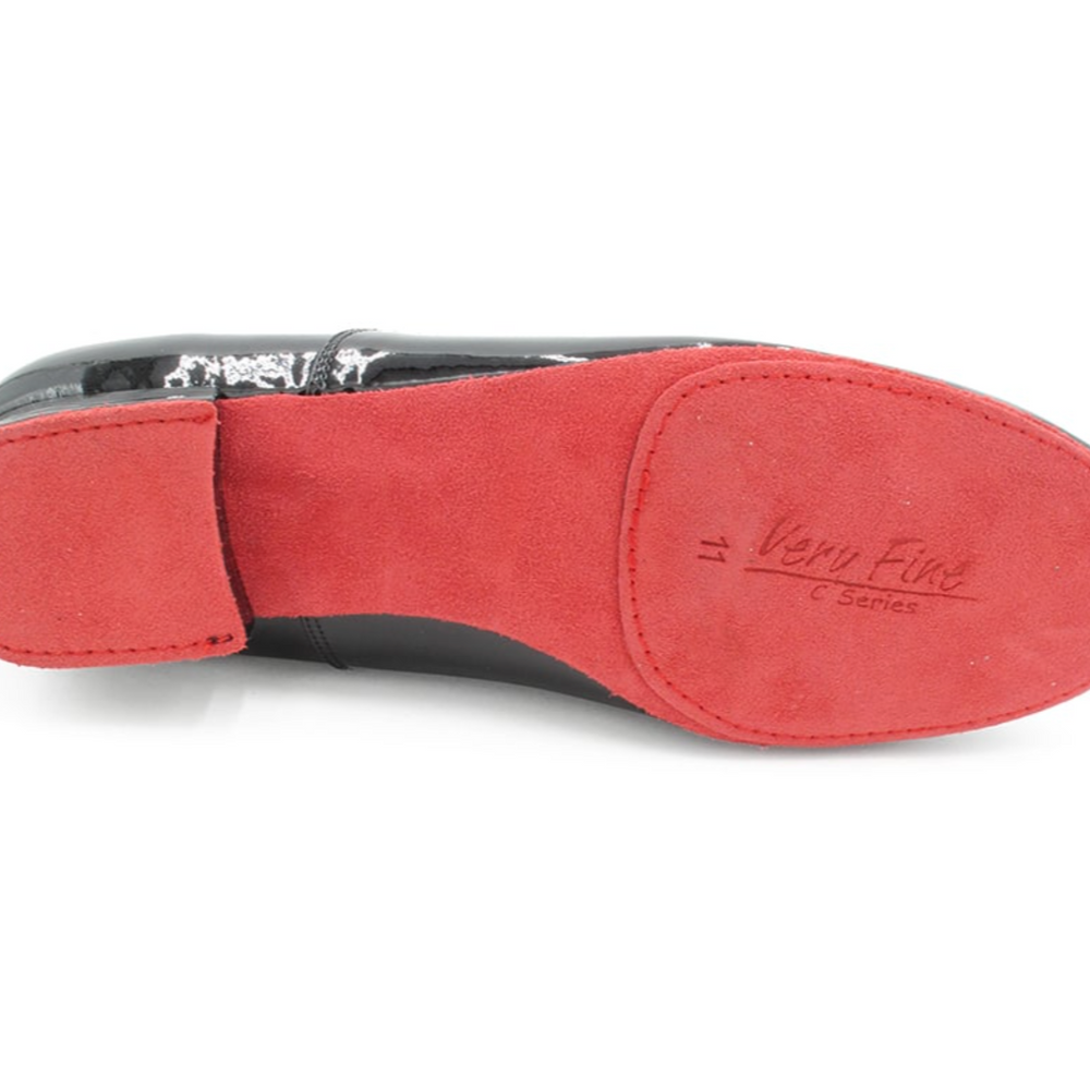 
                  
                    Men's Black Patent with Red Suede Double Sole American Smooth and Ballroom
                  
                