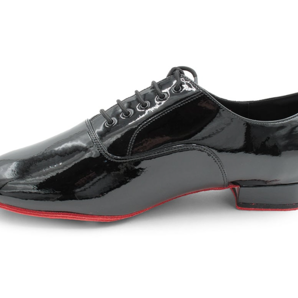 
                  
                    Men's Black Patent with Red Suede Double Sole American Smooth and Ballroom
                  
                