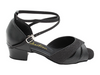 Black Leather & 273 Black Glitter Satin Standard, Smooth Dance Shoes