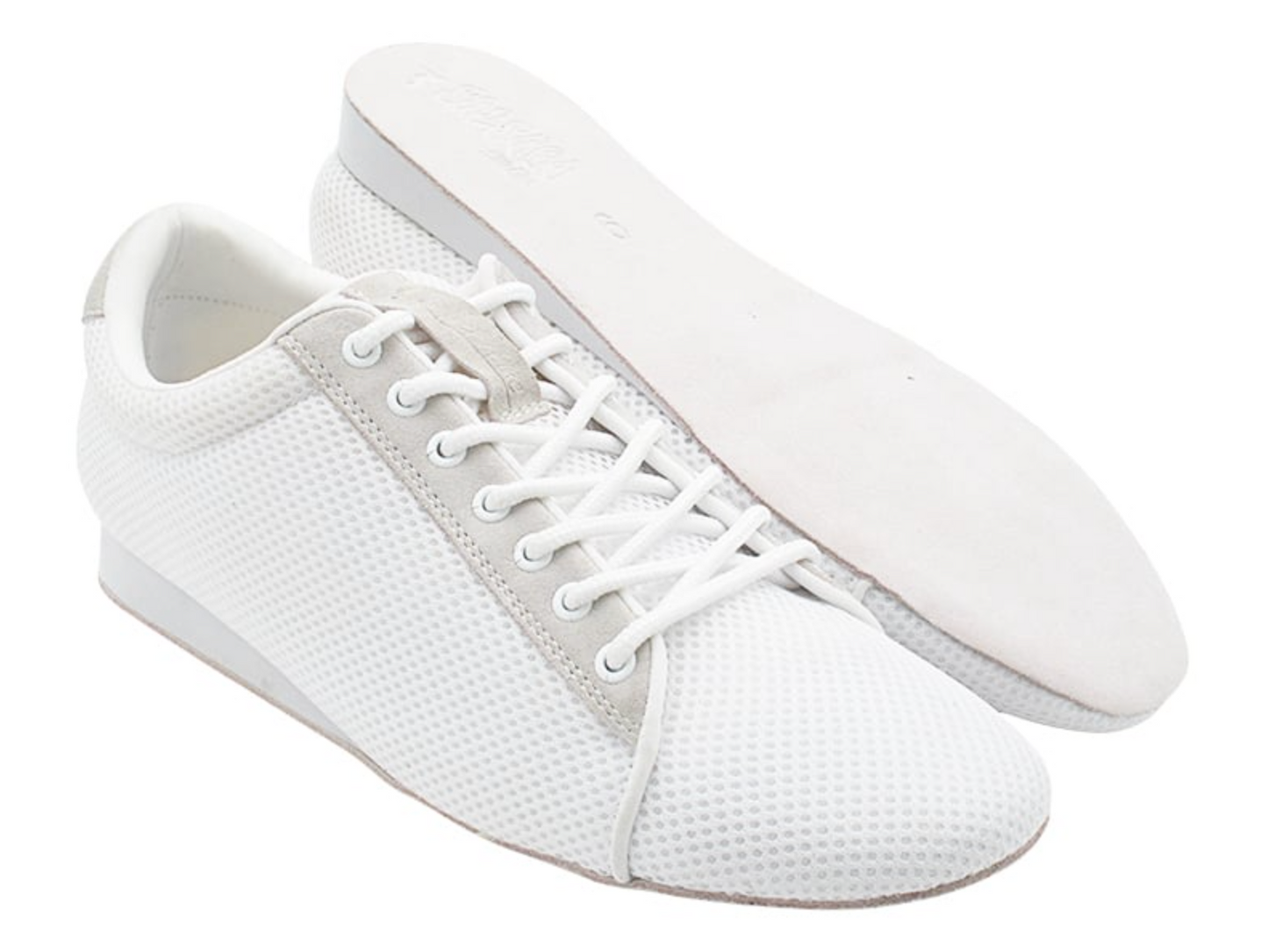 Dance Sneakers for Hip Hop & Latin Club Salsa, Bachata, Kizomba, reggaeton White Mesh