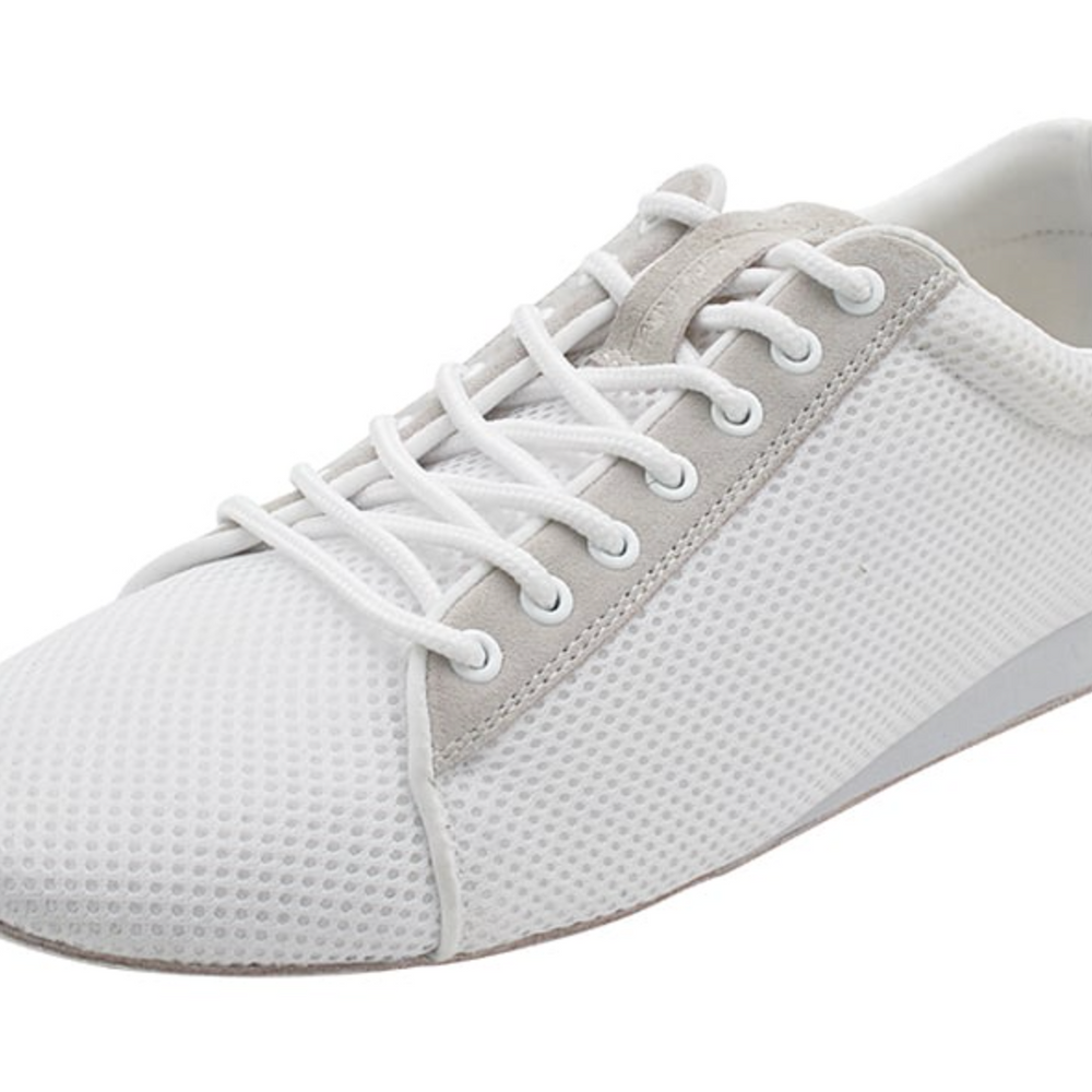 Dance Sneakers for Hip Hop & Latin Club Salsa, Bachata, Kizomba, reggaeton White Mesh