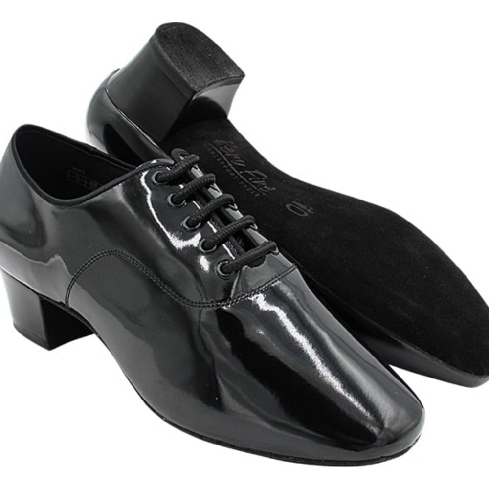 Men's Latin, American Rhythm Dance Shoes Black Patent