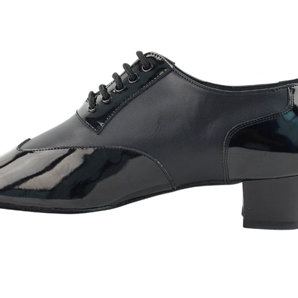 
                  
                    Men's Black Patent & Black Leather & Latin Heel Latin, American Rhythm Dance Shoes
                  
                