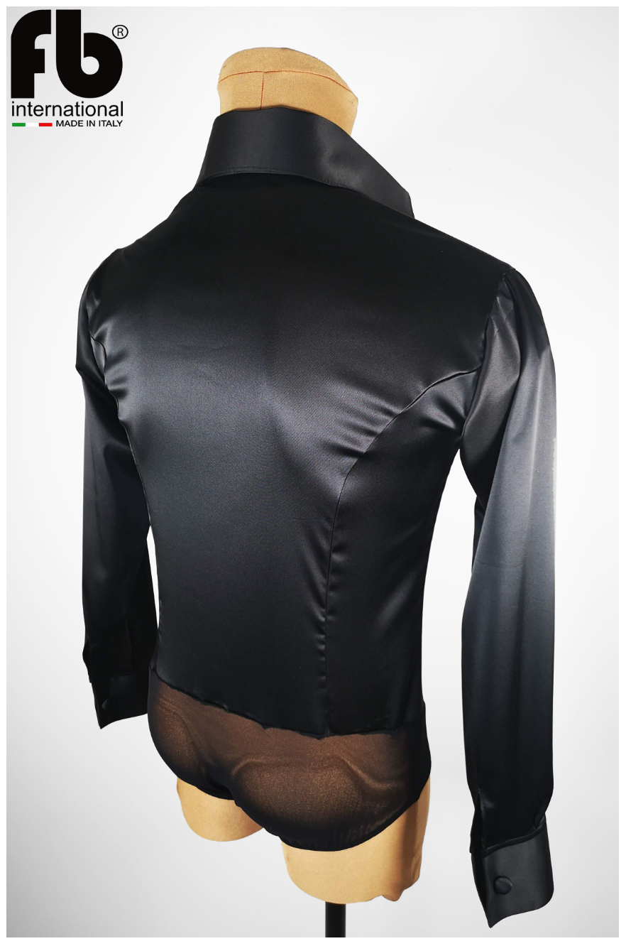 SATIN MEN'S SHIRT LATIN CARIBBEAN AND RHYTHM DANCE