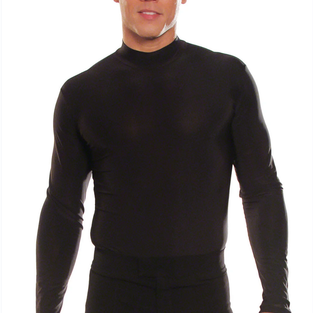 
                  
                    Men's American Rhythm, International Latin, Showcase, Showdance, Social Dance Simple Turtleneck Shirt with Trunks
                  
                