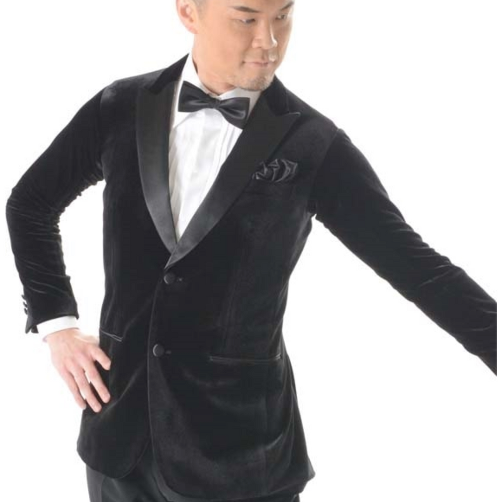 MJ28 Black Velvet Tuxedo Jacket Single