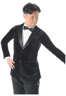  MJ28 Black Velvet Tuxedo Jacket Single