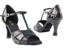  Women's American Rhythm, Latin Black Sparkle & Black Patent