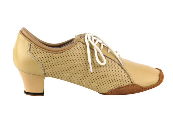 American Rhythm, Ballroom, Smooth, Standard Split Sole Nude Leather Practice Shoes