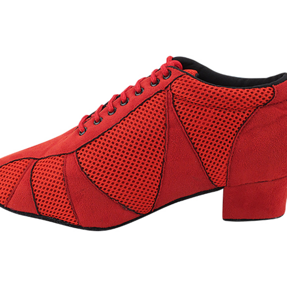 
                  
                    Women's Practice, Argentine Tango Red Nubuck & Red Knit Mesh Dance Shoes
                  
                