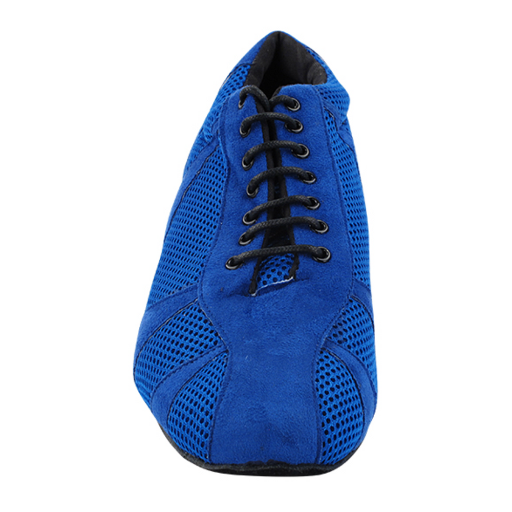 
                  
                    Practice Shoes Latin Ballroom Navy Blue Suede & Blue Knit Mesh for Women
                  
                