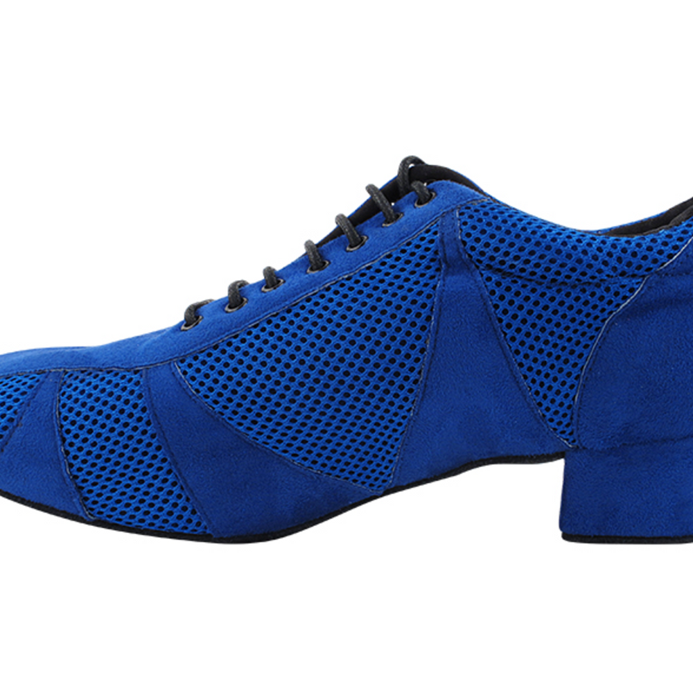 
                  
                    Practice Shoes Latin Ballroom Navy Blue Suede & Blue Knit Mesh for Women
                  
                