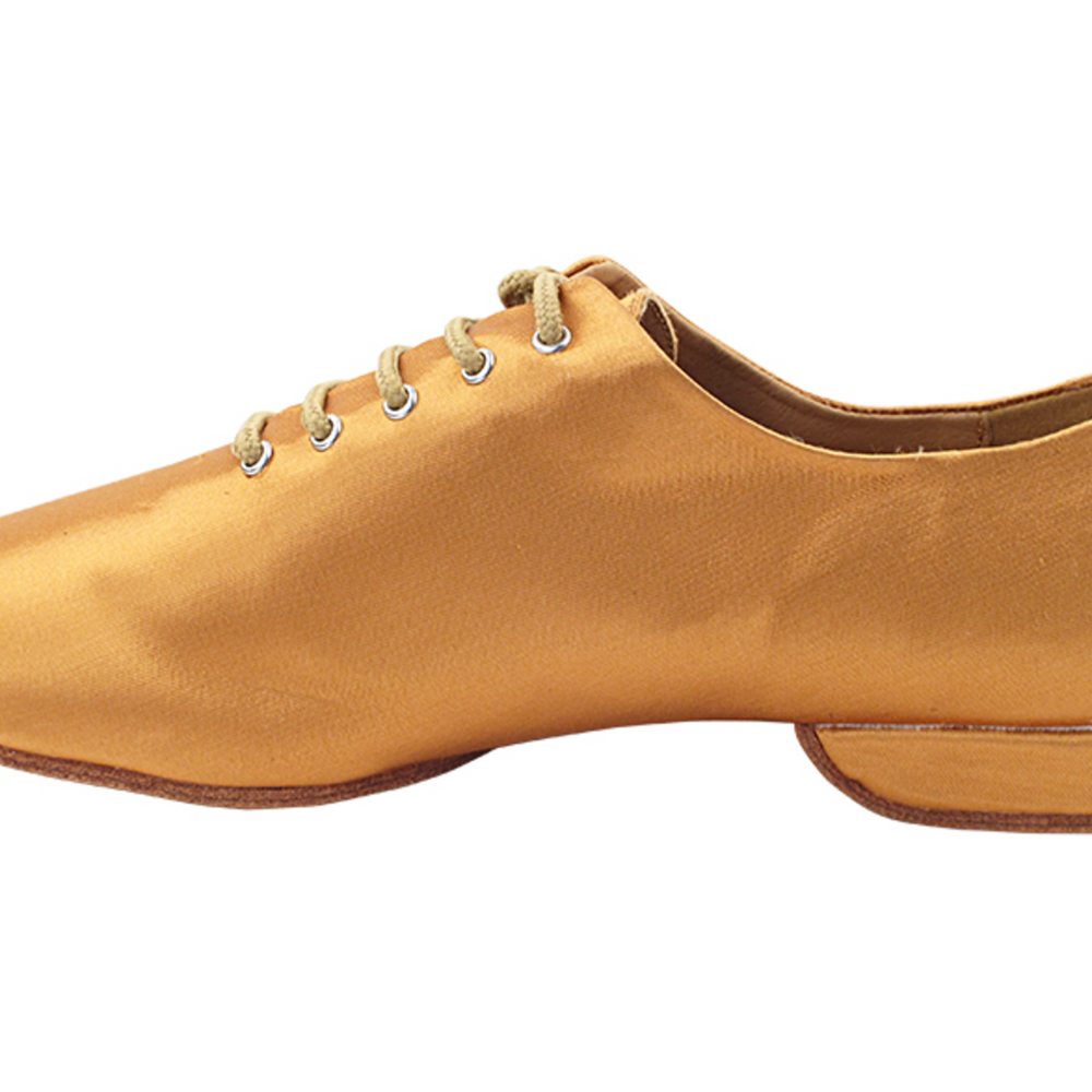 
                  
                    Custom Ballroom Latin Practice Shoes For Women Tan Satin
                  
                