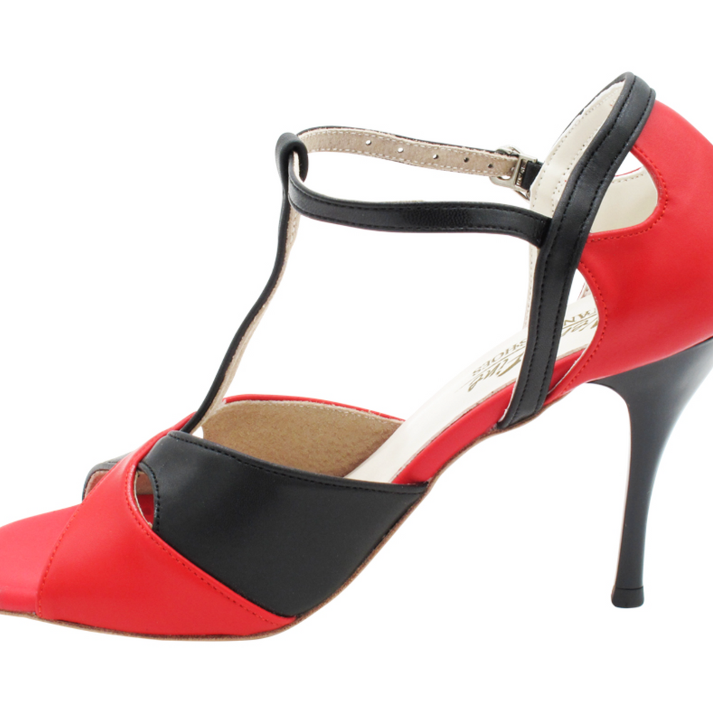 
                  
                    Tango Dance Shoes Black & Red Leather
                  
                