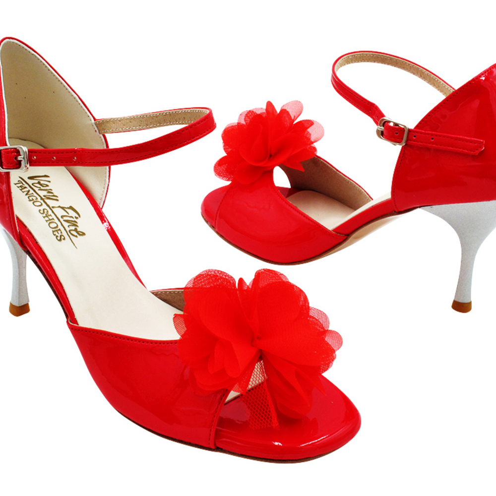 Tango Dance Shoes Red Patent