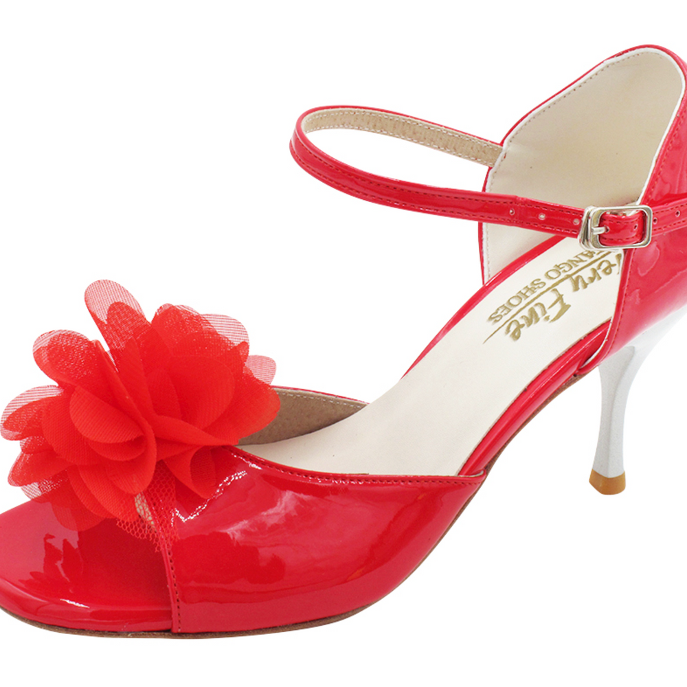 Tango Dance Shoes Red Patent