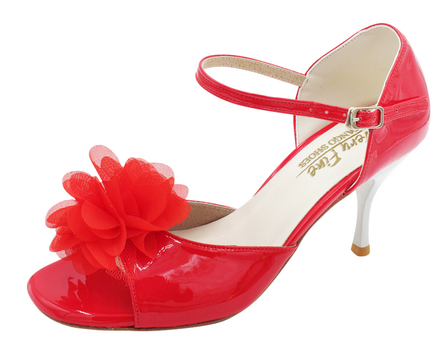 Tango Dance Shoes Red Patent