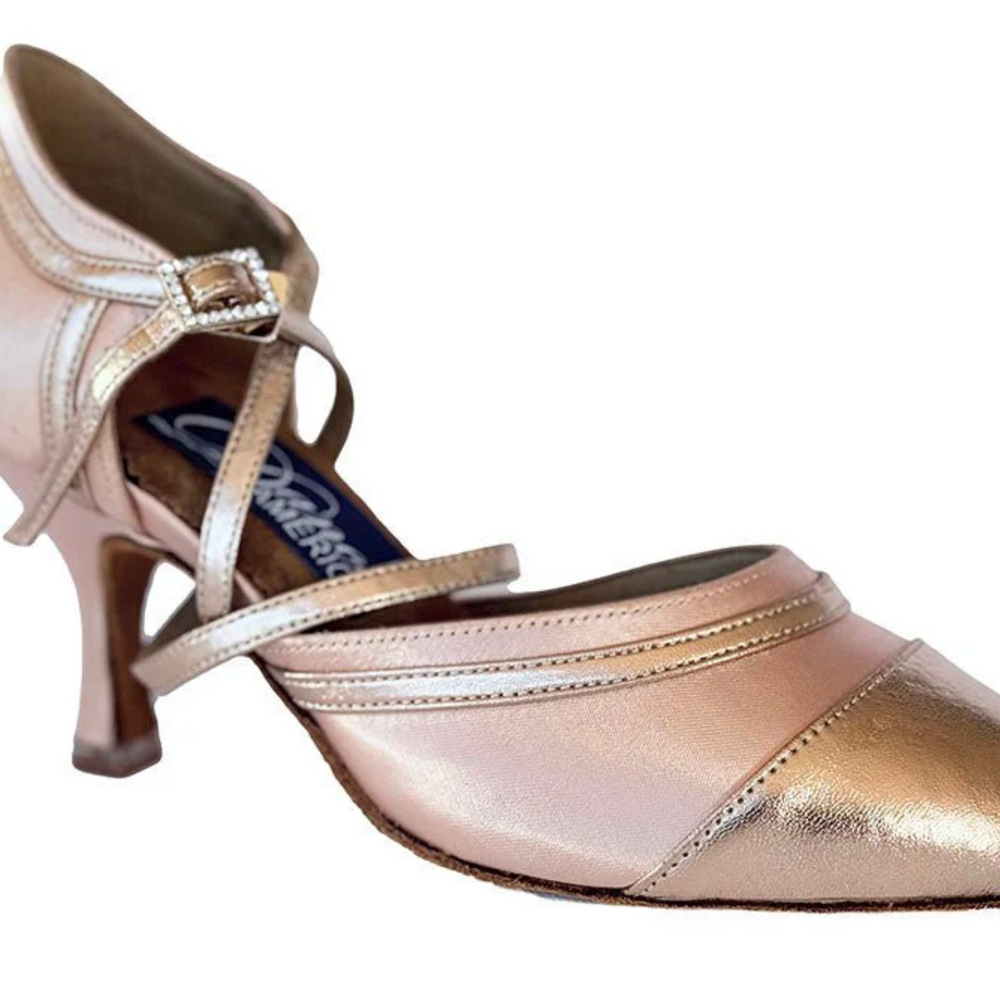 Women's American Smooth Dance Shoes for Competitions & Practice Silver