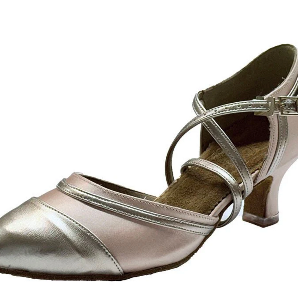 Women's American Smooth Dance Shoes for Competitions & Practice Silver