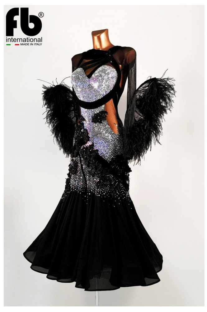 
                  
                    Women's International Standard, Ballroom Dress Made to Order Brand New Color Black
                  
                