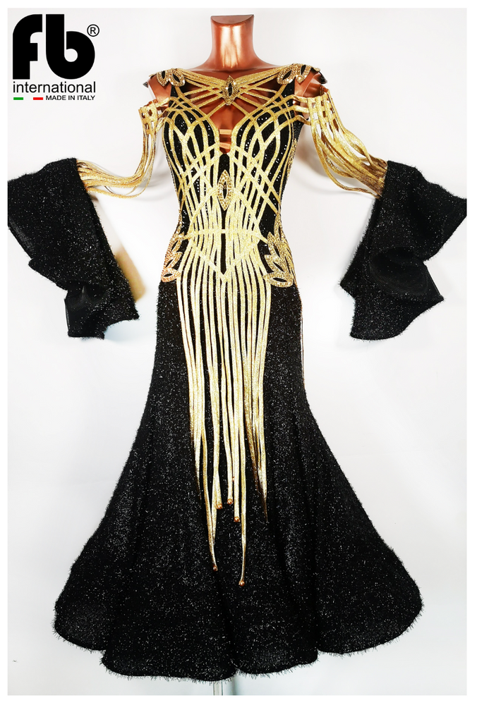 
                  
                    Women's International Standard, Ballroom Dress Made to Order Brand New Color Black
                  
                