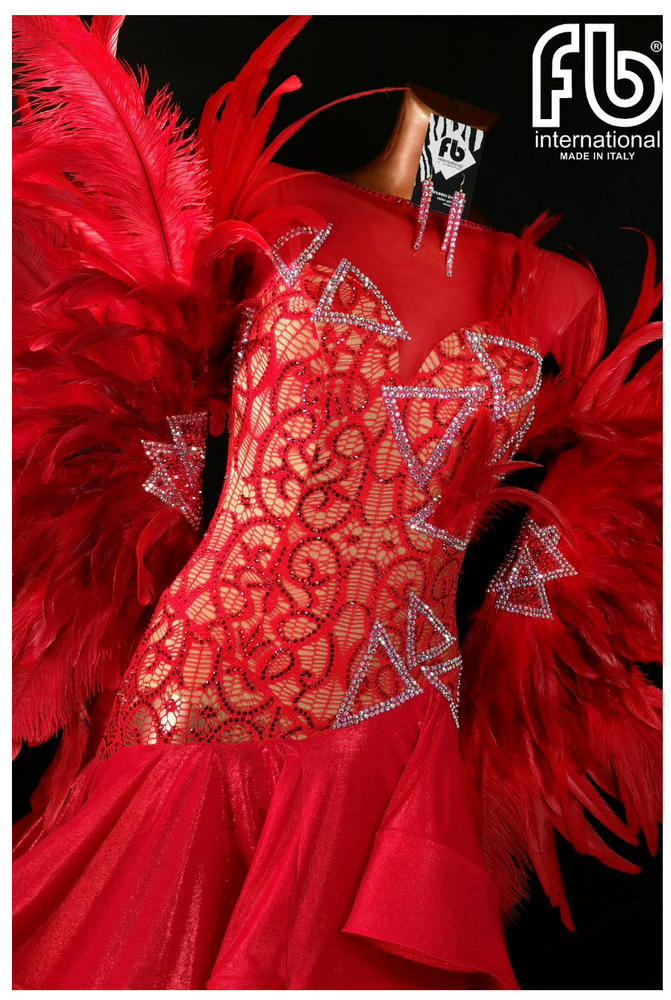 
                  
                    Women's International Standard, Ballroom Dress Made to Order Brand New Color Red
                  
                