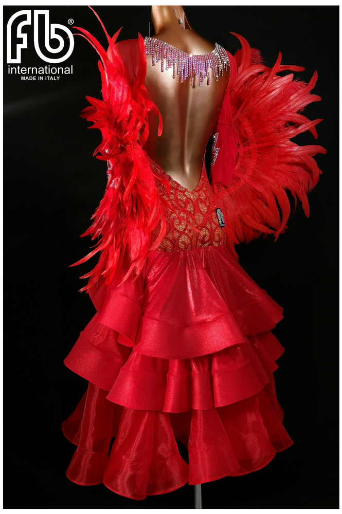 
                  
                    Women's International Standard, Ballroom Dress Made to Order Brand New Color Red
                  
                