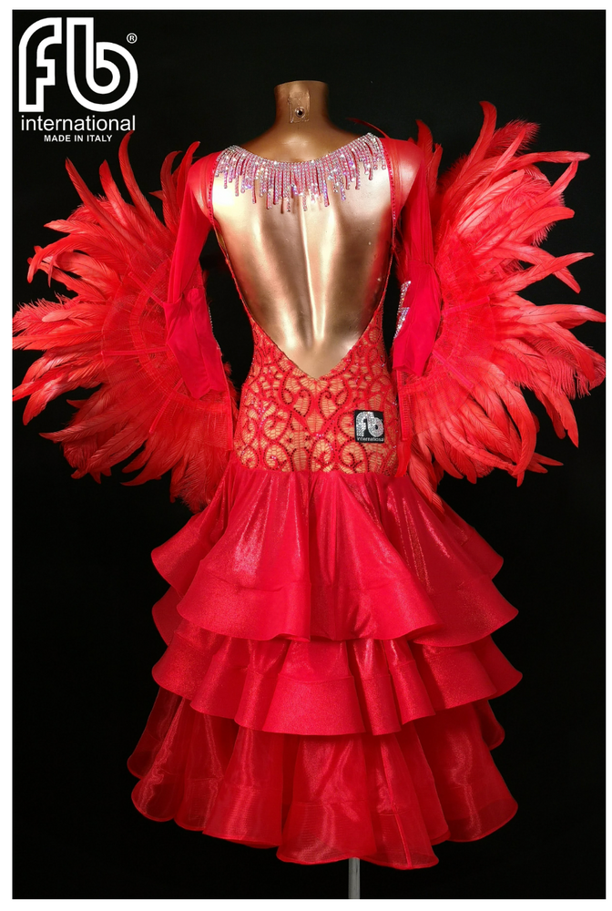 
                  
                    Women's International Standard, Ballroom Dress Made to Order Brand New Color Red
                  
                