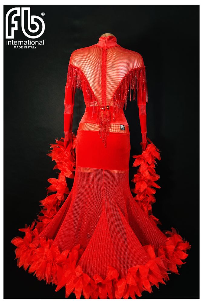 
                  
                    Women's International Standard, Ballroom Dress Made to Order Brand New Color Red
                  
                