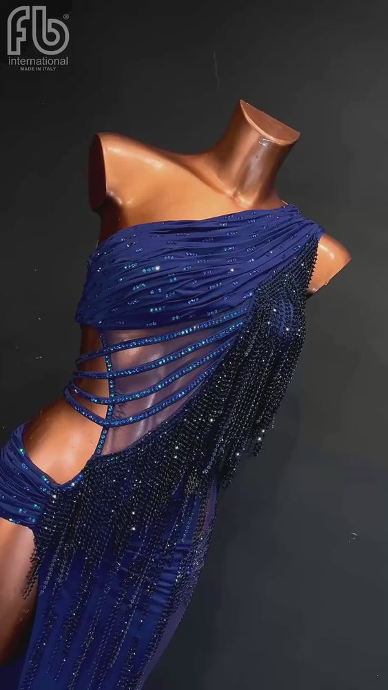Custom-Made Women's American Rhythm & International Latin Dance Dress