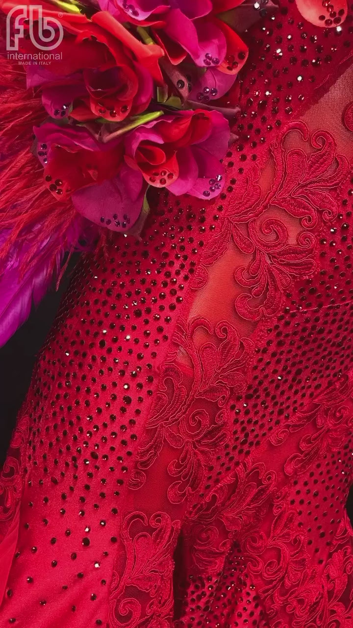 Custom-Made Ballroom & American Smooth Dance Dress for Pro/Am