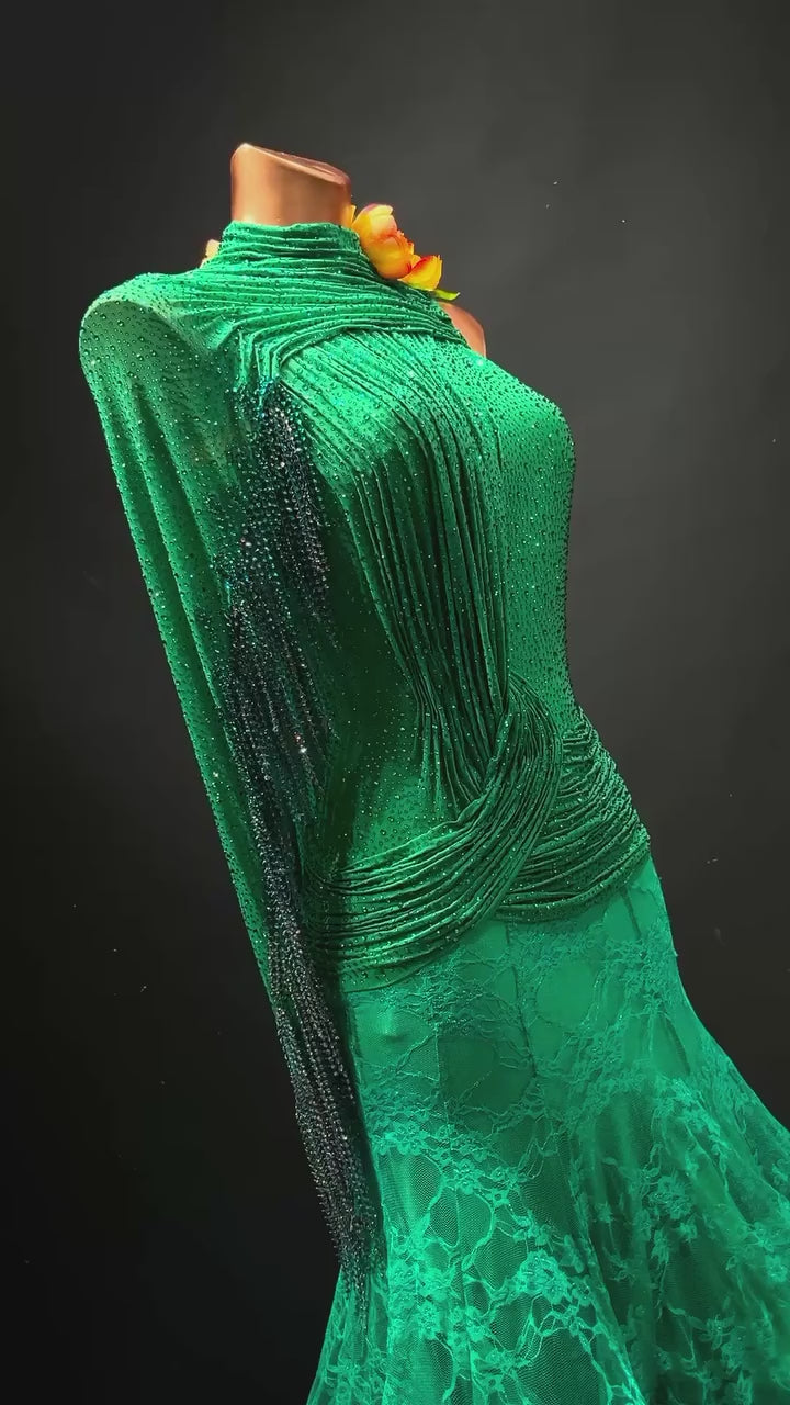 Custom-Made Ballroom & American Smooth Dance Dress for Women (Pro/Am)